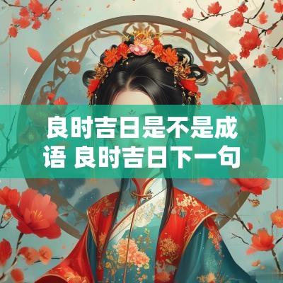 良时吉日是不是成语 良时吉日下一句