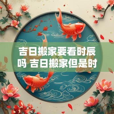 吉日搬家要看时辰吗 吉日搬家但是时辰冲属相