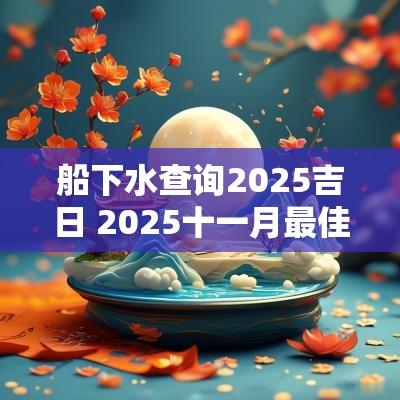 船下水查询2025吉日 2025十一月最佳吉日