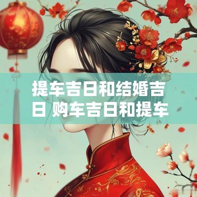 提车吉日和结婚吉日 购车吉日和提车吉日区别