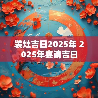 装灶吉日2025年 2025年宴请吉日