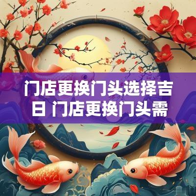 门店更换门头选择吉日 门店更换门头需要办理什么手续