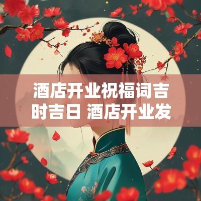 酒店开业祝福词吉时吉日 酒店开业发朋友圈的句子