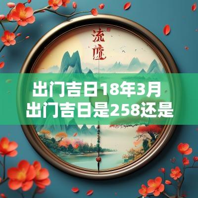出门吉日18年3月 出门吉日是258还是369