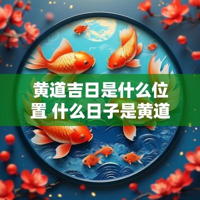 黄道吉日是什么位置 什么日子是黄道吉日