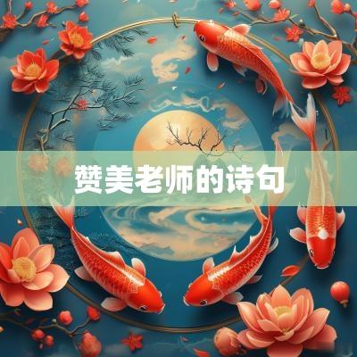 赞美老师的诗句
