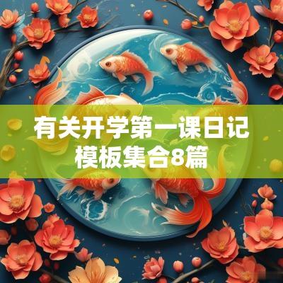 有关开学第一课日记模板集合8篇