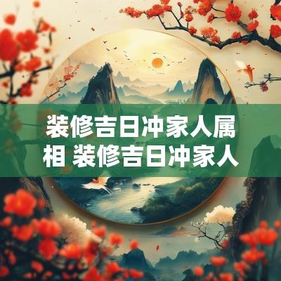 装修吉日冲家人属相 装修吉日冲家人属相怎么办