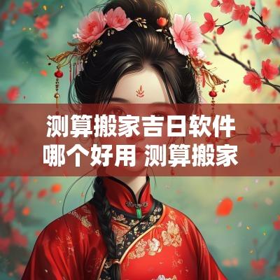 测算搬家吉日软件哪个好用 测算搬家日子哪个软件准