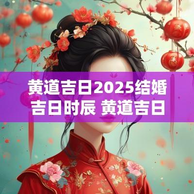 黄道吉日2025结婚吉日时辰 黄道吉日2025结婚吉日查询