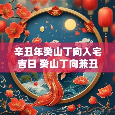 辛丑年癸山丁向入宅吉日 癸山丁向兼丑未今年入宅吉日
