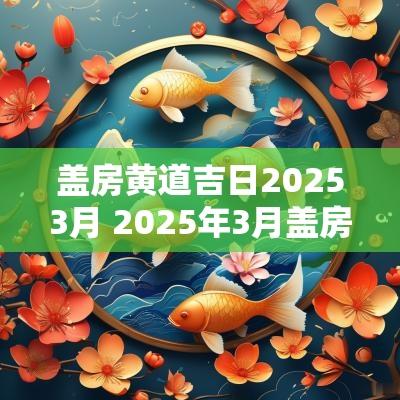 盖房黄道吉日20253月 2025年3月盖房吉日