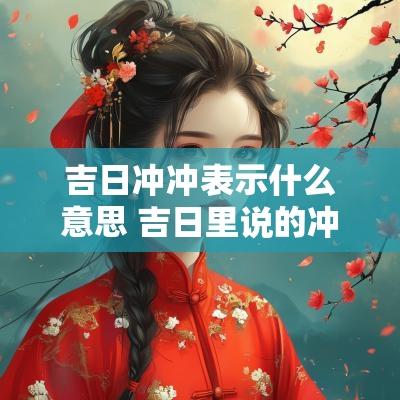 吉日冲冲表示什么意思 吉日里说的冲是啥意思