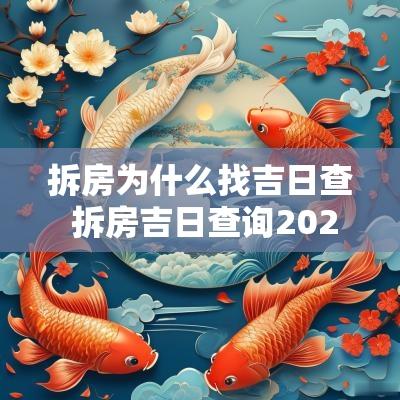 拆房为什么找吉日查 拆房吉日查询2025