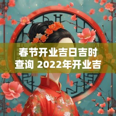 春节开业吉日吉时查询 2025年开业吉日吉时查询表