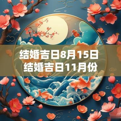 结婚吉日8月15日 结婚吉日11月份