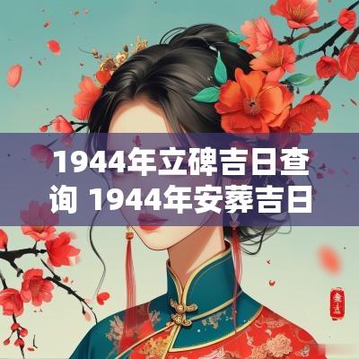 1944年立碑吉日查询 1944年安葬吉日