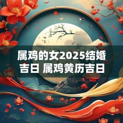 属鸡的女2025结婚吉日 属鸡黄历吉日查询2025