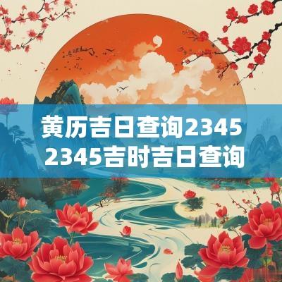黄历吉日查询2345 2345吉时吉日查询