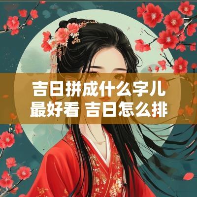 吉日拼成什么字儿最好看 吉日怎么排列的