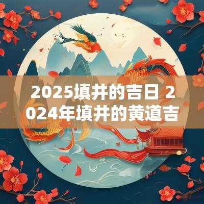 2025填井的吉日 2025年填井的黄道吉日