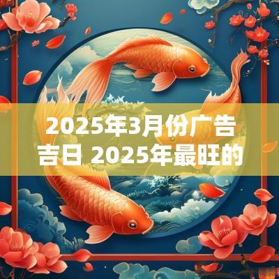 2025年3月份广告吉日 2025年最旺的结婚吉日