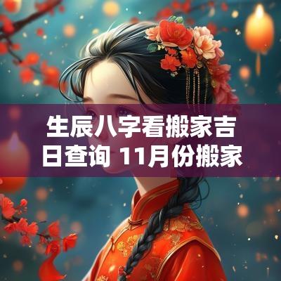 生辰八字看搬家吉日查询 11月份搬家吉日一览表