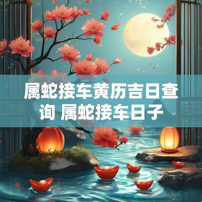 属蛇接车黄历吉日查询 属蛇接车日子