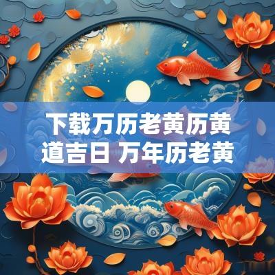下载万历老黄历黄道吉日 万年历老黄历免费下载