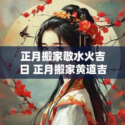 正月搬家敬水火吉日 正月搬家黄道吉日一览表