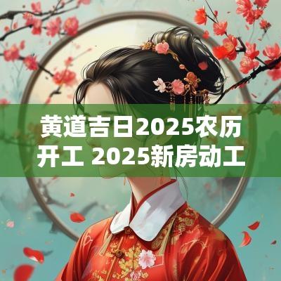 黄道吉日2025农历开工 2025新房动工黄道吉日