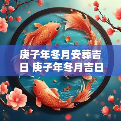 庚子年冬月安葬吉日 庚子年冬月吉日查询
