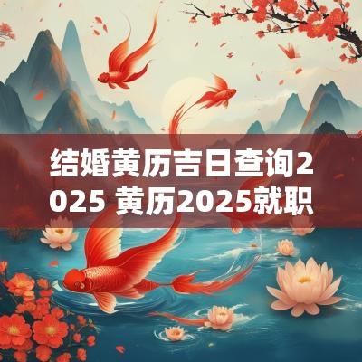 结婚黄历吉日查询2025 黄历2025就职吉日查询