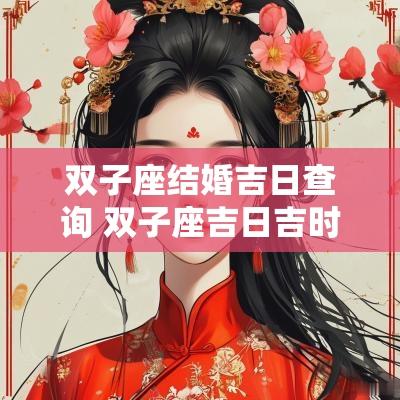 双子座结婚吉日查询 双子座吉日吉时