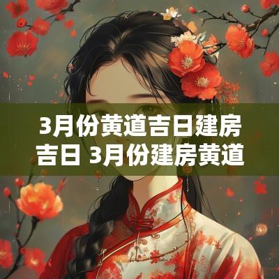 3月份黄道吉日建房吉日 3月份建房黄道吉日一览表