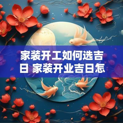 家装开工如何选吉日 家装开业吉日怎么选