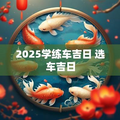 2025学练车吉日 选车吉日