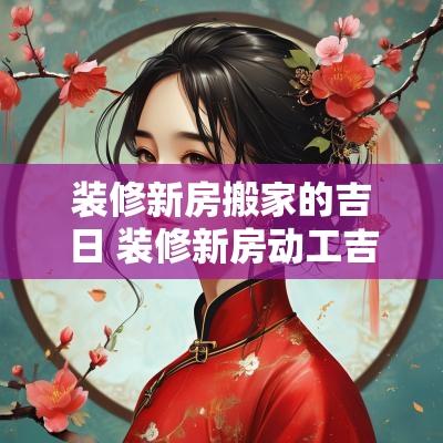 装修新房搬家的吉日 装修新房动工吉日