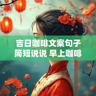 吉日咖啡文案句子简短说说 早上咖啡文案高级感短句