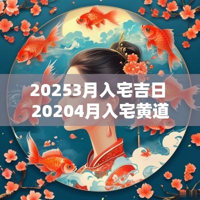 20253月入宅吉日 20254月入宅黄道吉日