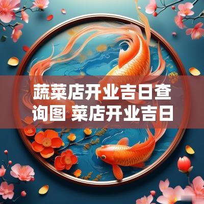 蔬菜店开业吉日查询图 菜店开业吉日