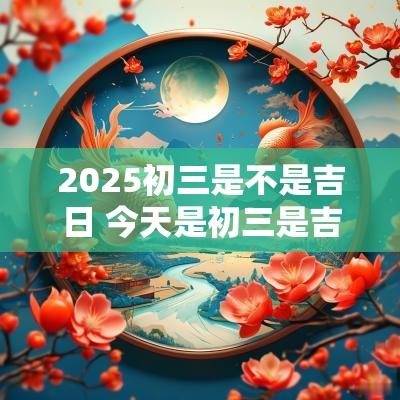2025初三是不是吉日 今天是初三是吉日吗