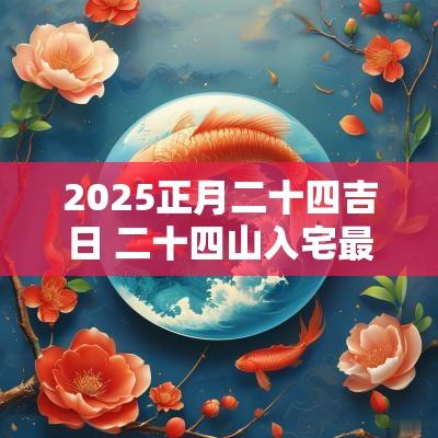 2025正月二十四吉日 二十四山入宅最佳吉日表