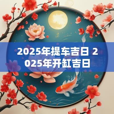 2025年提车吉日 2025年开缸吉日