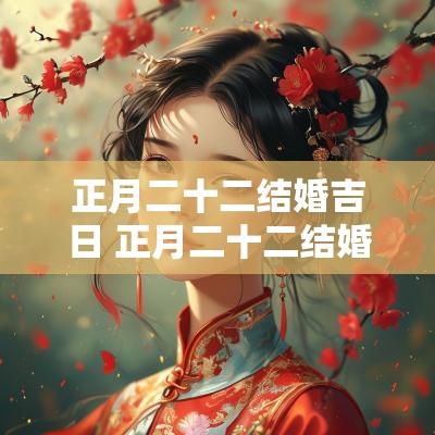正月二十二结婚吉日 正月二十二结婚