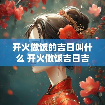 开火做饭的吉日叫什么 开火做饭吉日吉时怎么看