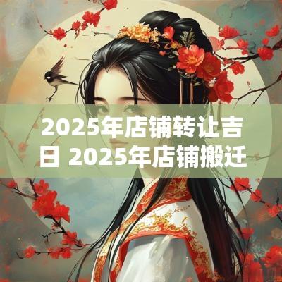 2025年店铺转让吉日 2025年店铺搬迁吉日大全