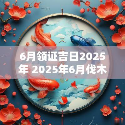 6月领证吉日2025年 2025年6月伐木吉日