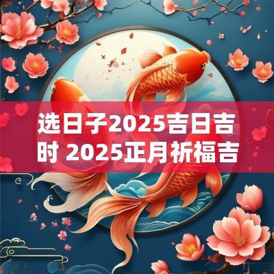 选日子2025吉日吉时 2025正月祈福吉时吉日