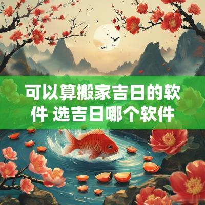 可以算搬家吉日的软件 选吉日哪个软件最准